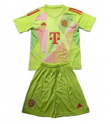 Bayern Munich Goalkeeper Replica Home Stadium Kit for Kids 2024-25 Short Sleeve (+ pants)